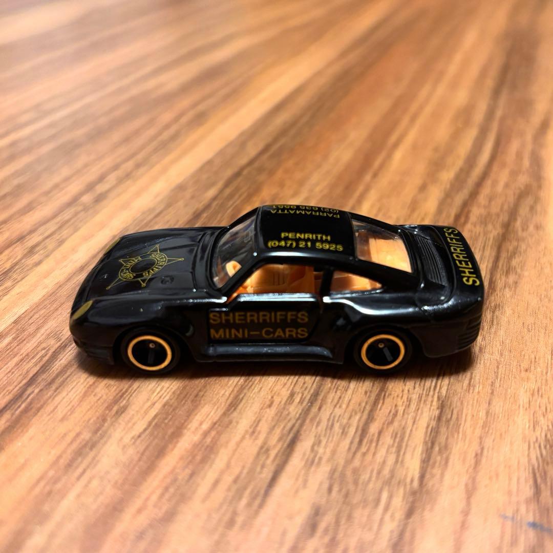 トミカ ポルシェ 959 シェリフ 黒　特注