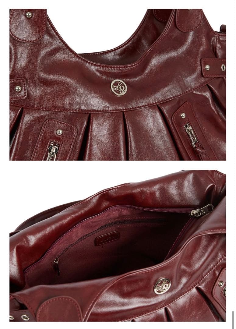 [専用]ILLIGO エンバー バックル ショルダーバッグ バーガンディ