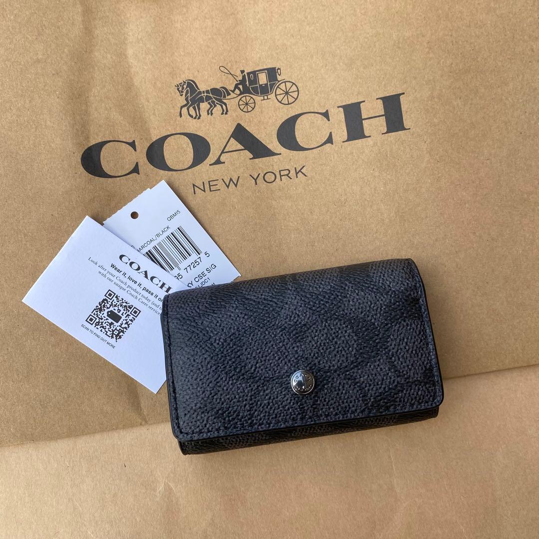 （付属品付き）キーホルダー　キーケース　キーリング　ブラック