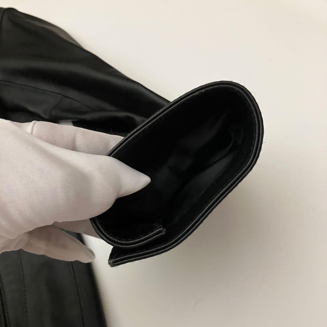 ✨美品　大きい✨ニコルセレクション　シングルライダース　ラムレザー　本革　メンズ