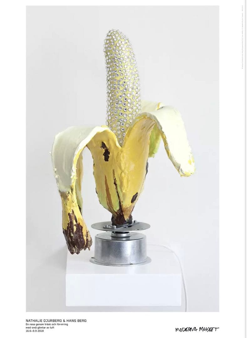 額装付き スウェーデンの現代美術家『ナタリー・ジュルバーグ』希少ポスター