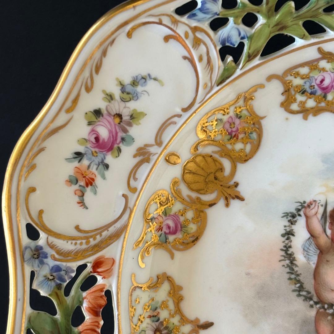 ドレスデン　カールティーメ工房　天使　コンポート