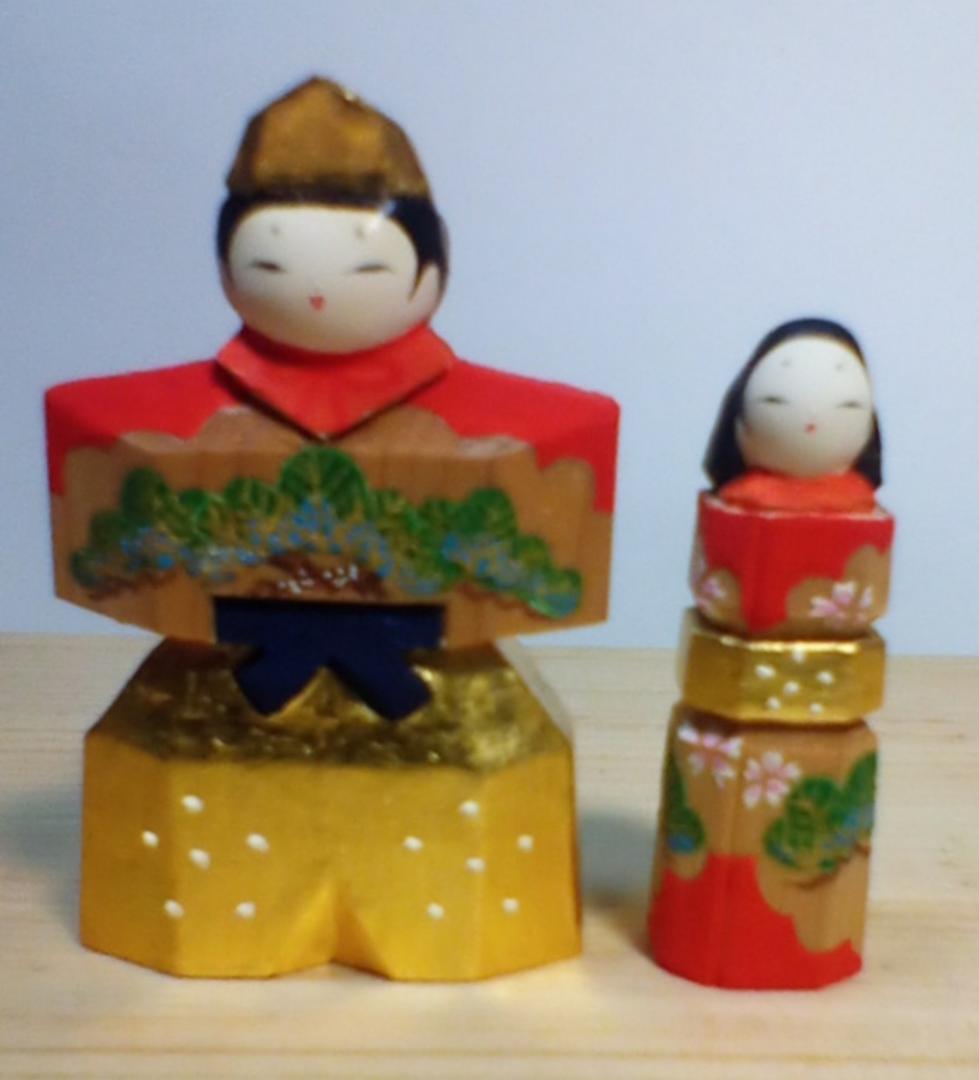 立雛(神雛)1.5号　奈良一刀彫(木彫)　その2