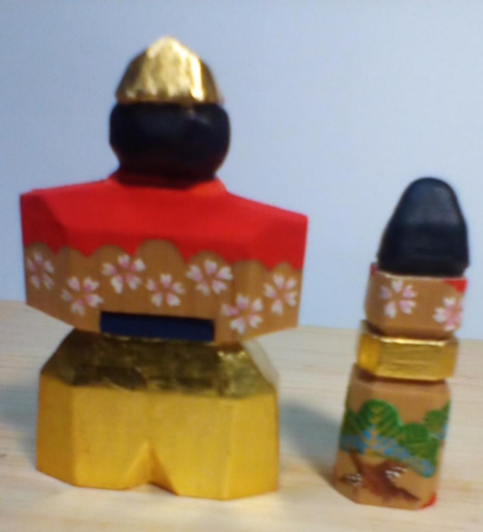 立雛(神雛)1.5号　奈良一刀彫(木彫)　その2