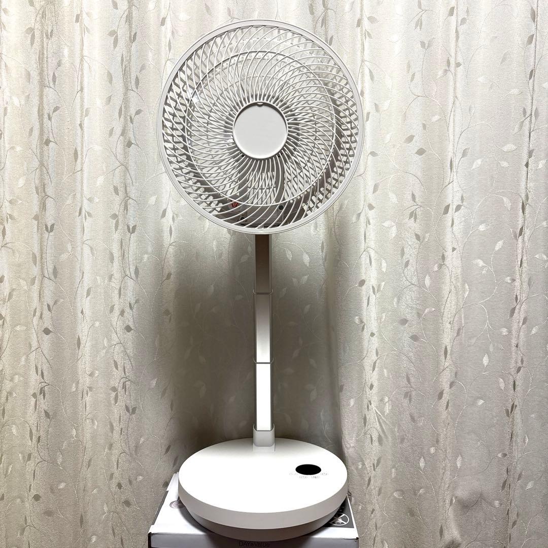 一度使用　充電式DCコンパクトファン 25cm ホワイト最近購入ニトリ　扇風機