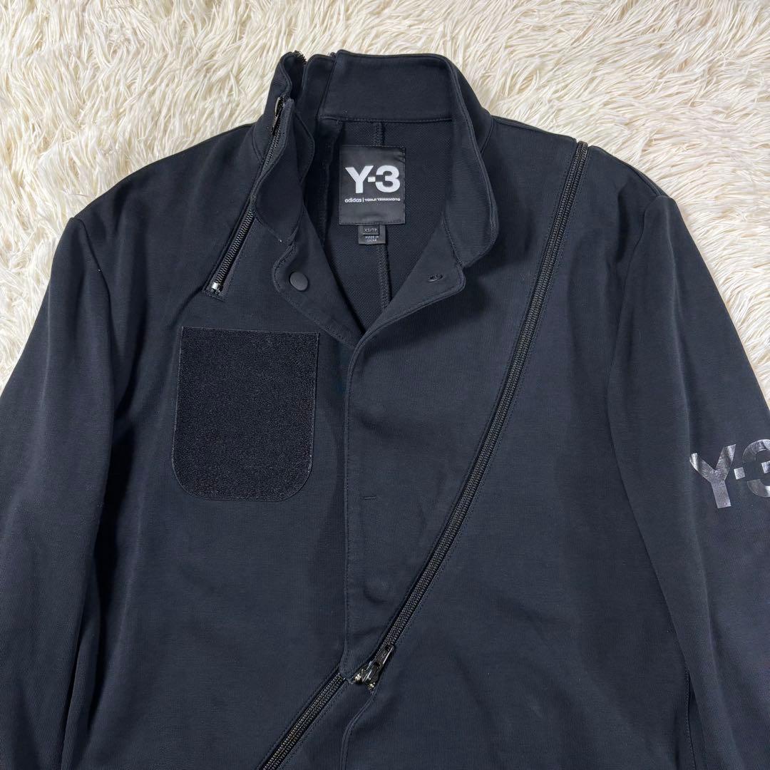 Y-3 個性派 ジャケット 斜めジップ デザインワッペン (175/88A)
