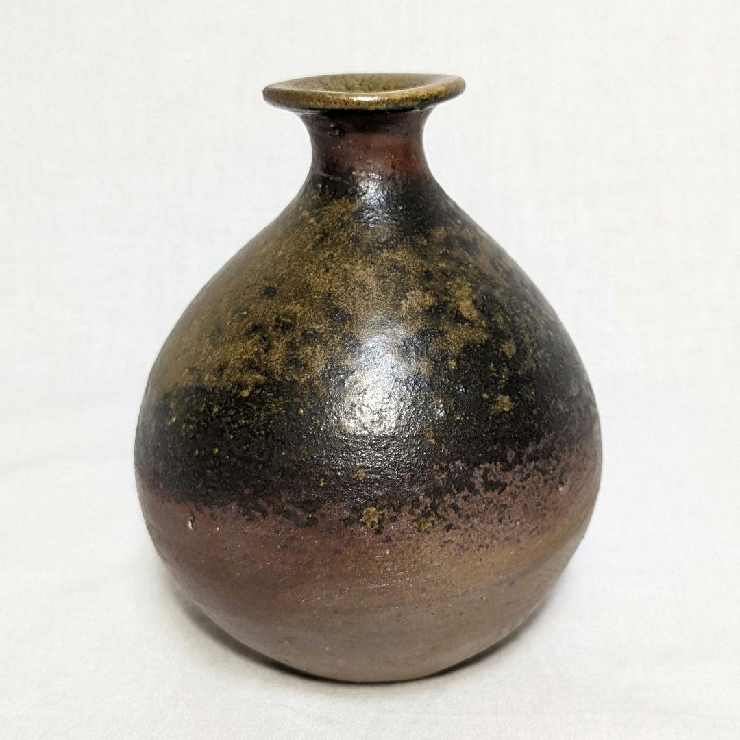 岡山県重要無形文化財 伊勢崎満 備前焼 徳利 共箱共布 酒器 食器 とっくり