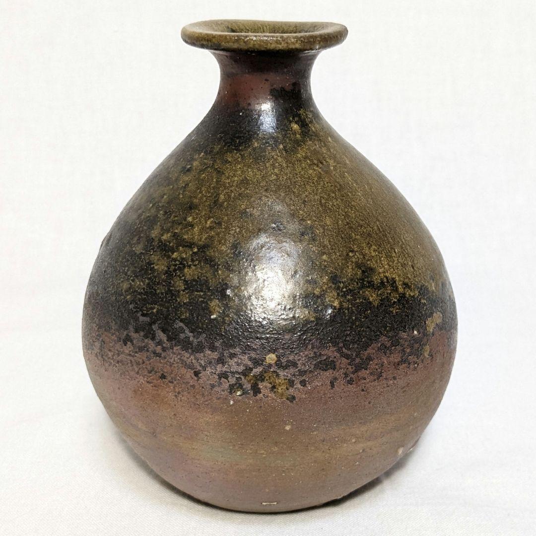 岡山県重要無形文化財 伊勢崎満 備前焼 徳利 共箱共布 酒器 食器 とっくり