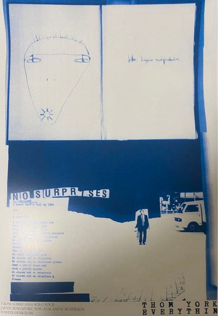 トムヨーク THOM YORKE 2024 TOUR ポスター 限定
