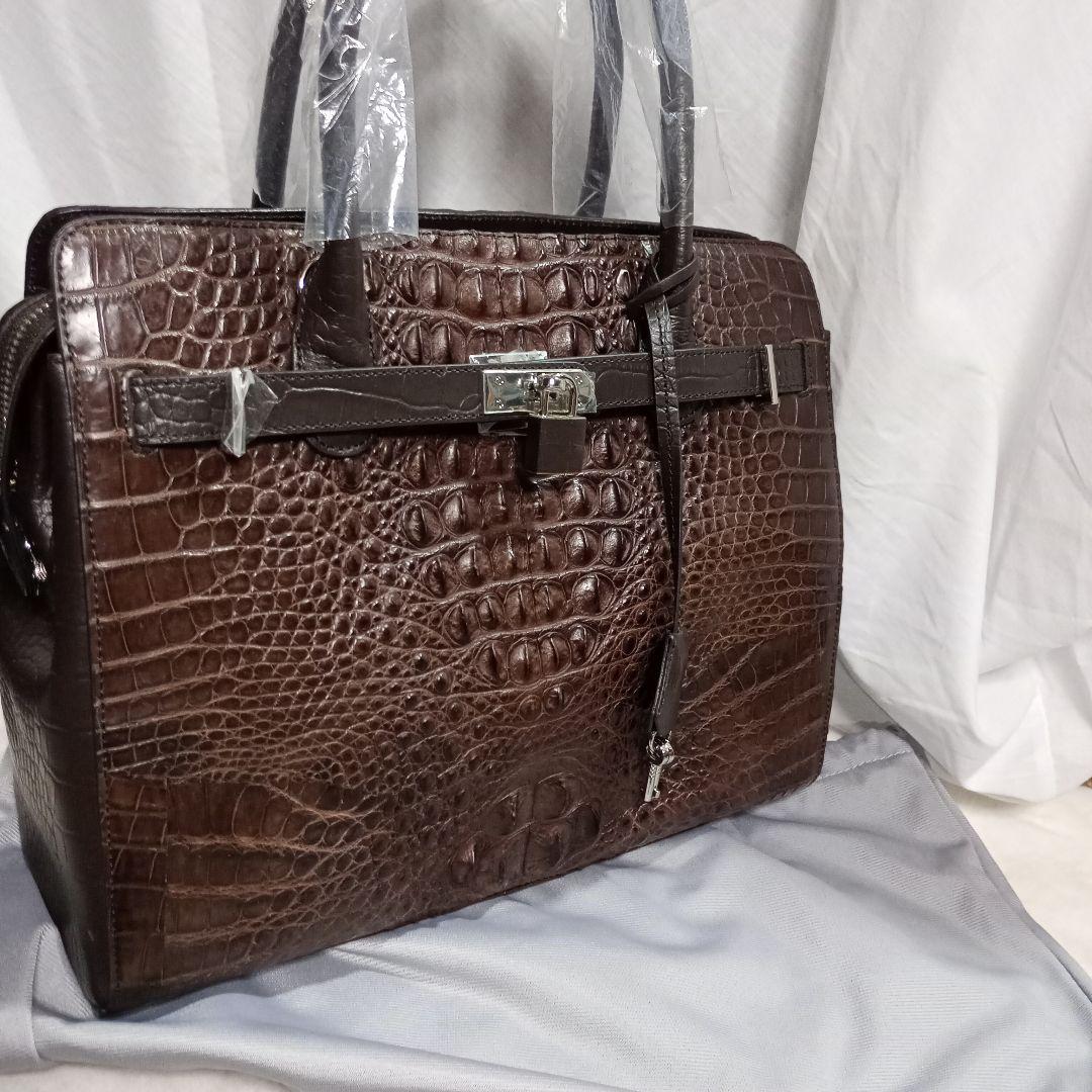 【新品未使用】RODANIA ロダニア 2WAY ハンドバッグ クロコダイル