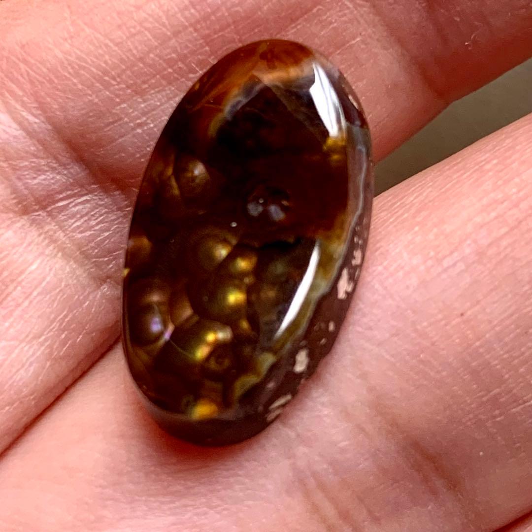 9.5ct希少！ファイアアゲートオーバルルース