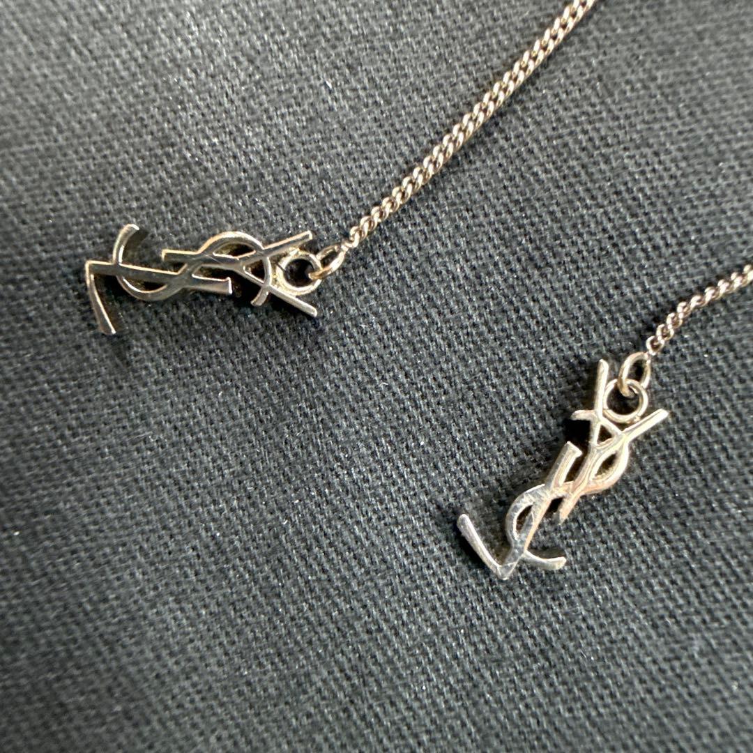 オピウム カサンドラロゴ YSLロゴ ロングスレッダー チェーンピアス 美品