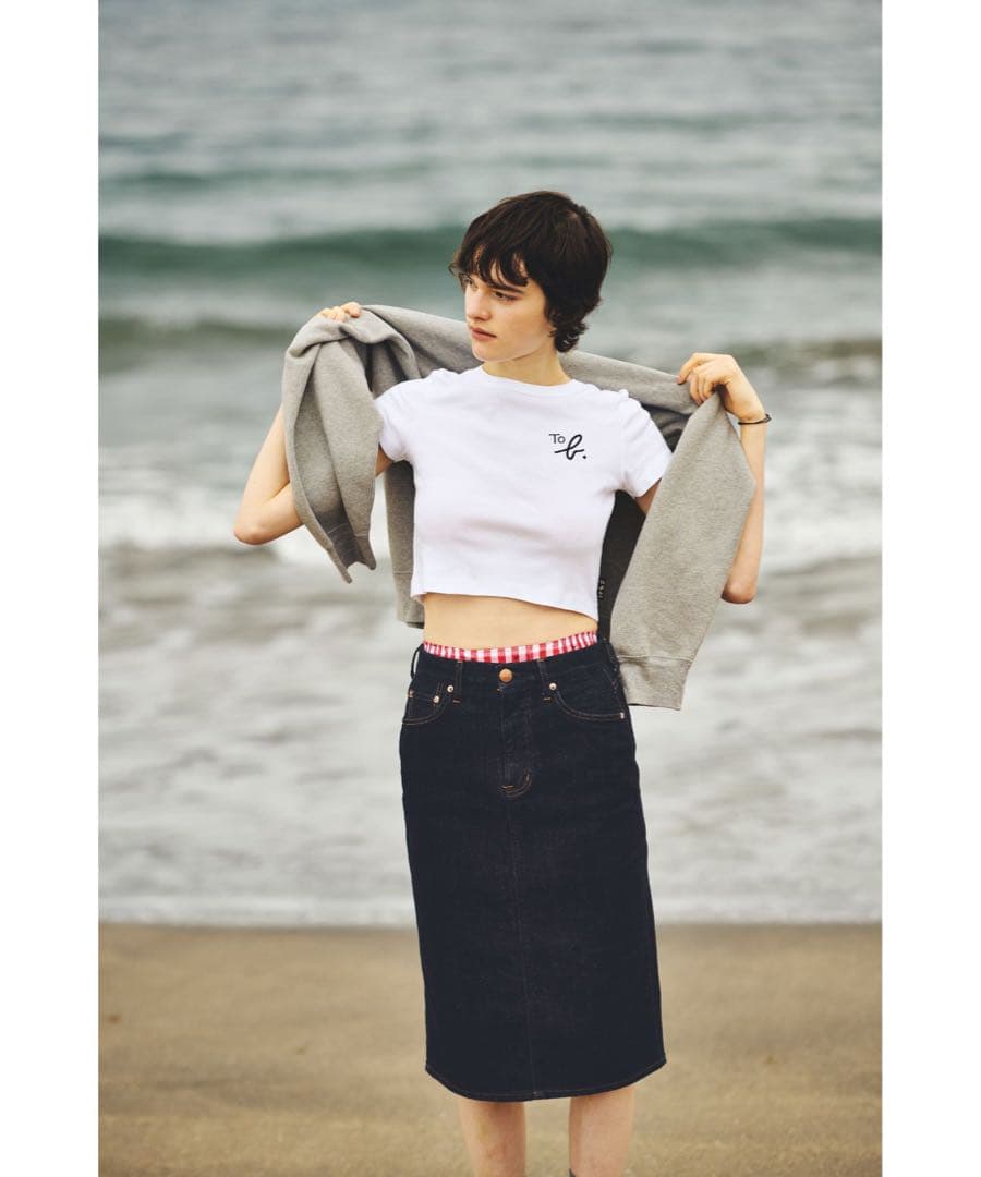 新品✨タグ付き　レッドカード　トゥービーバイアニエスベー　デニム スカート