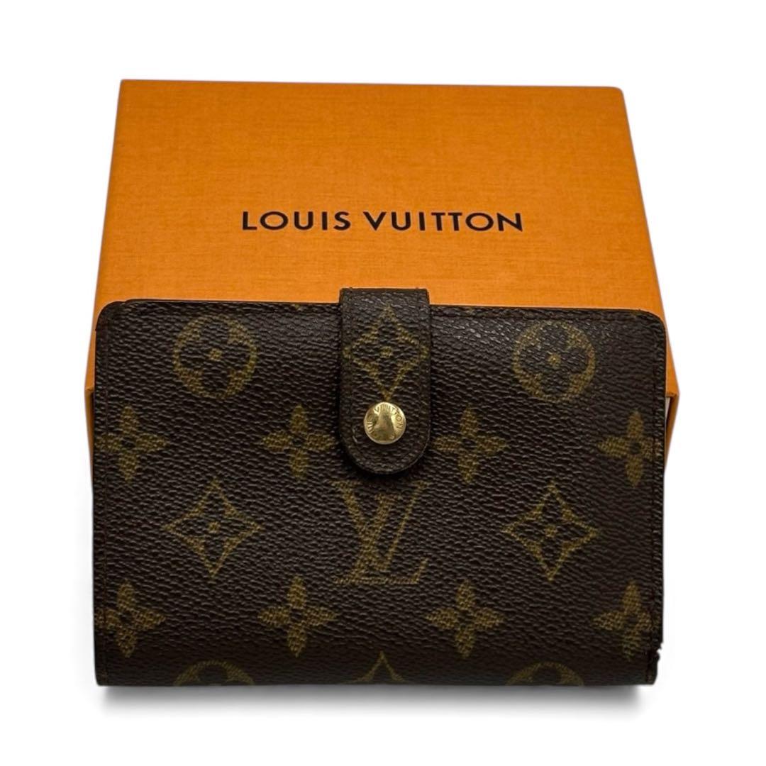 【美品】ルイヴィトン モノグラム ポルトフォイユ ヴィエノワ がま口財布