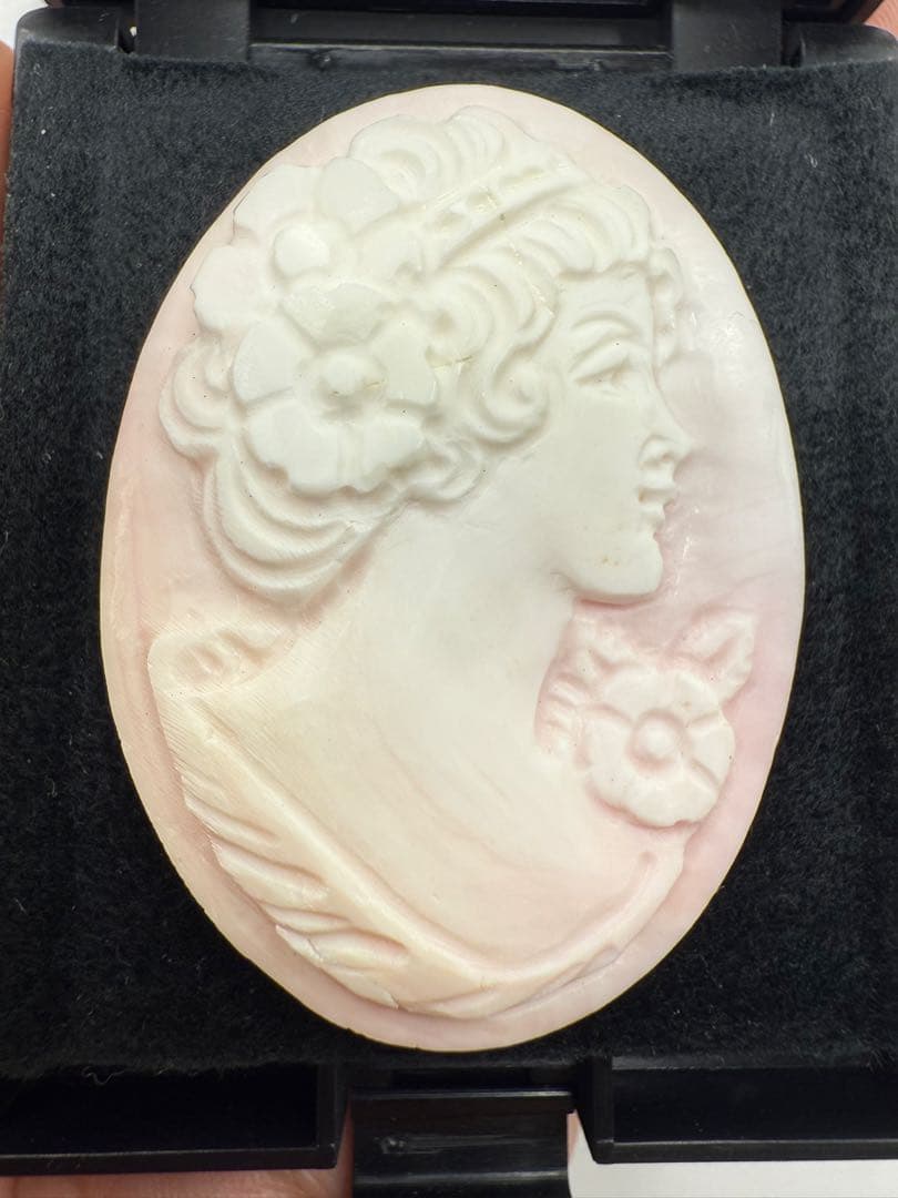 ピンクシェル カメオ （大） 18.02g