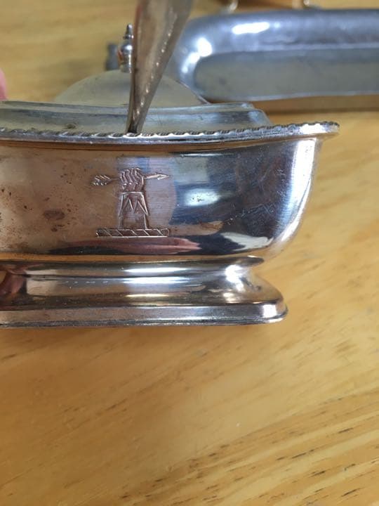 洋銀製　調味料入れ