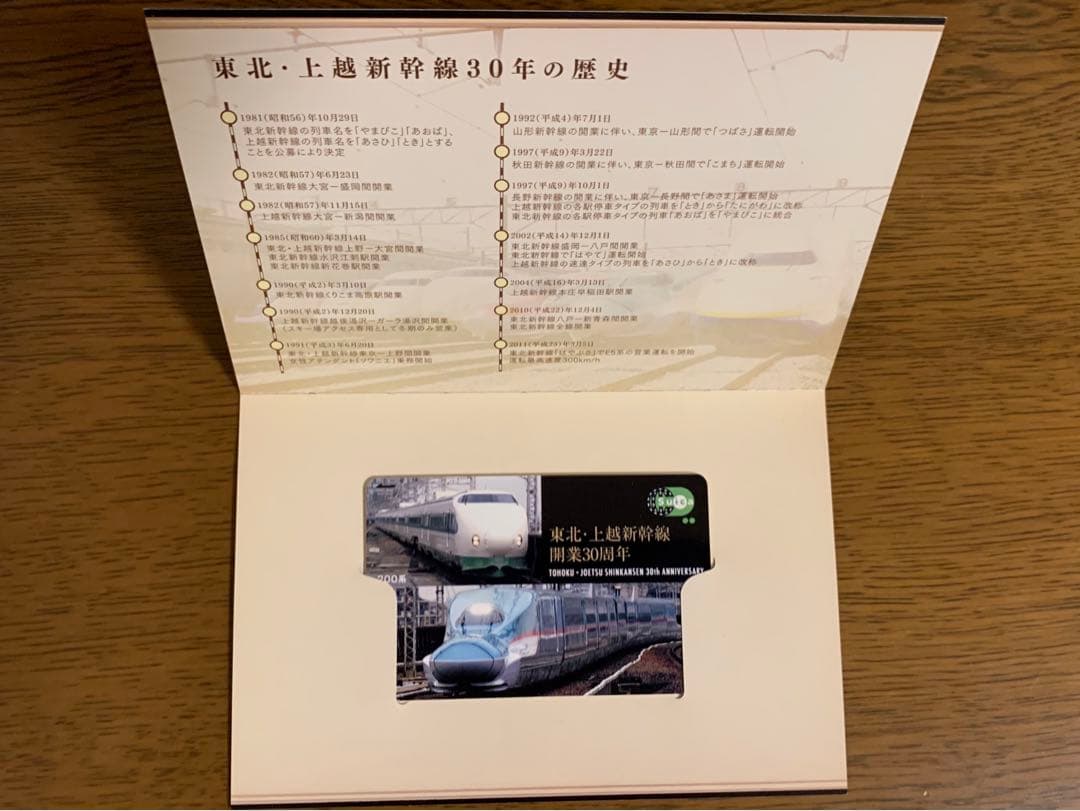 【非売品新品未使用】東北・上越新幹線開業30周年記念 限定 Suica