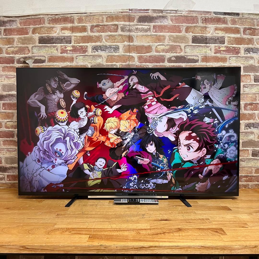 東芝 55V型 4Kチューナー内蔵 液晶テレビ レグザ 55M520X W録画○