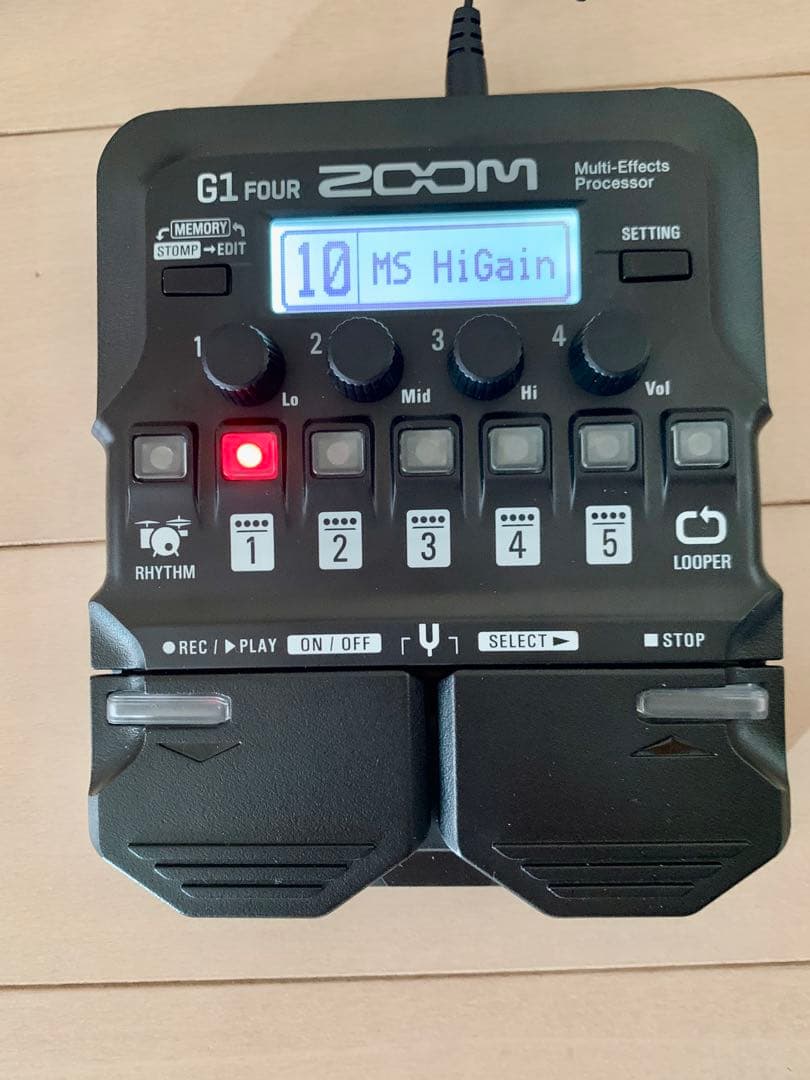 ZOOM G1 FOUR マルチエフェクトプロセッサー、純正ACアダプター