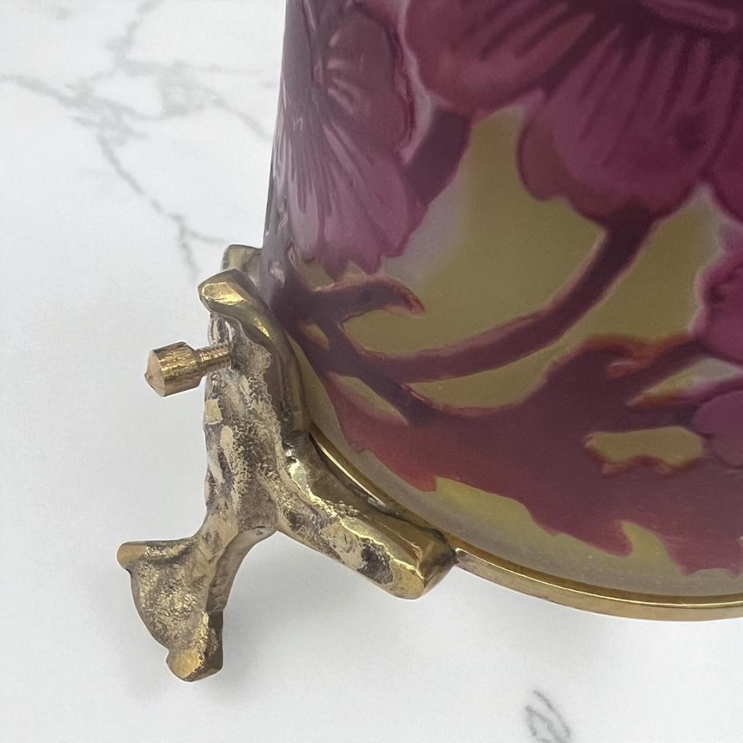 ◆証明書付◆EmileGalleエミールガレ 卓上ランプ　カメオ彫