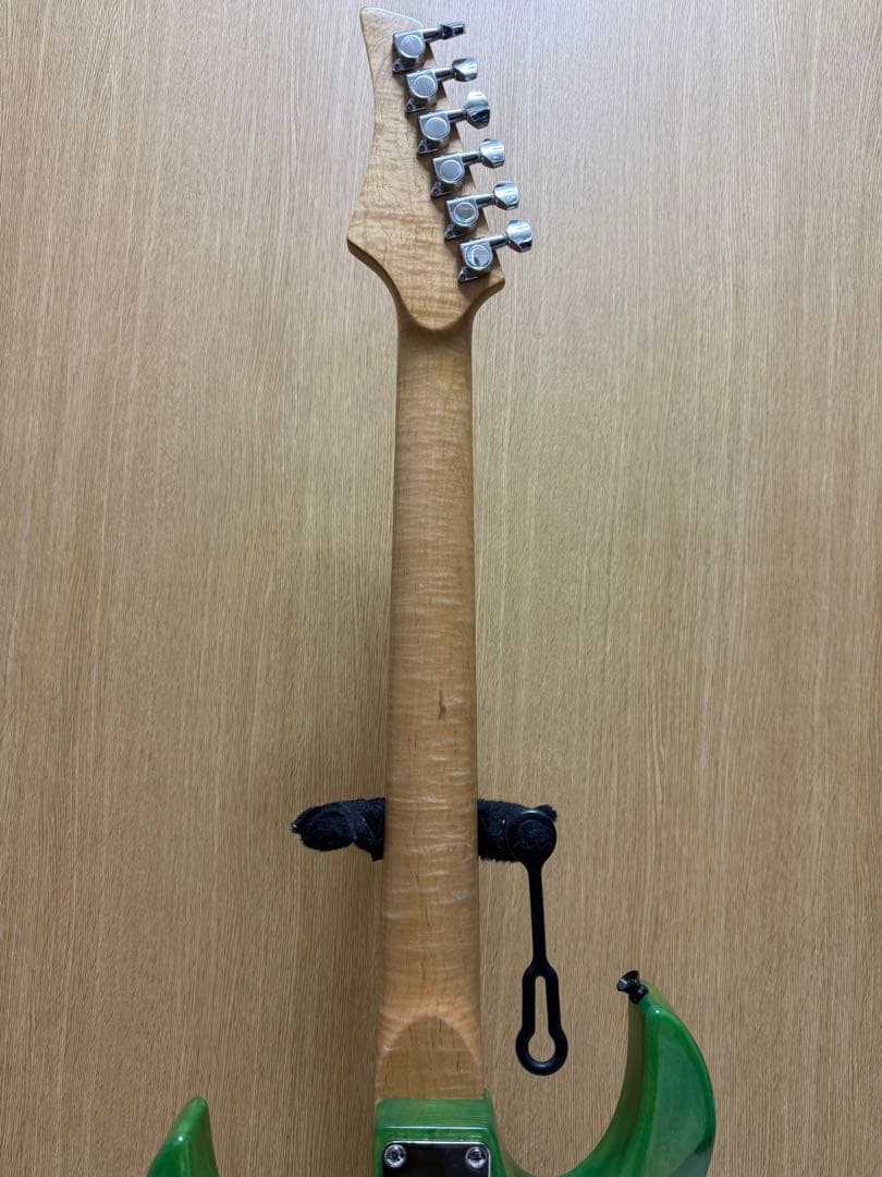 【メンテ済】MODエレキギター ブラスブロックストラトタイプ虎杢Ibanez