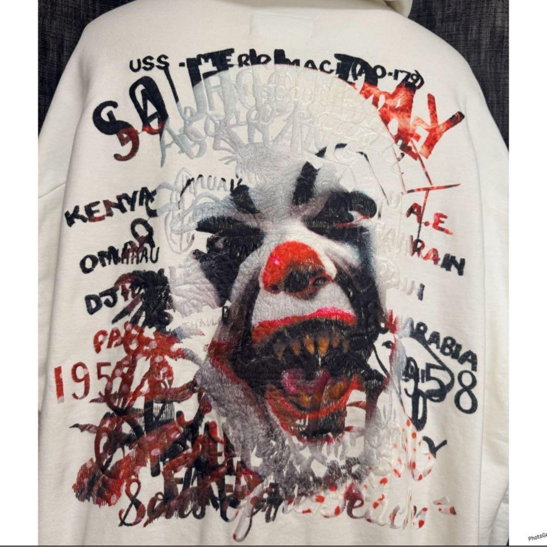 定価51700円 Doublet ダブレット 刺繍　フーディ　パーカー　ホワイト