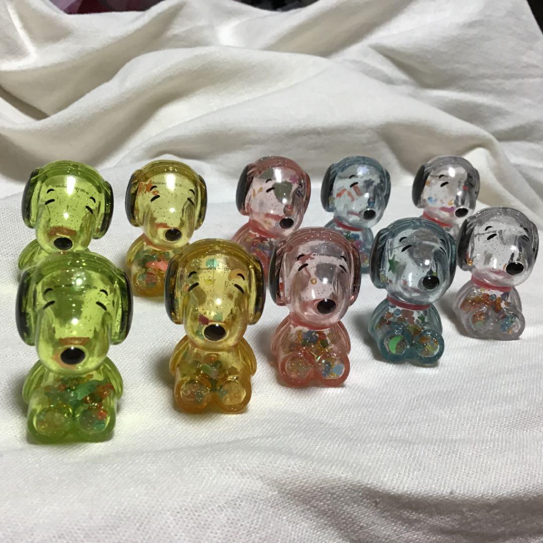 ☆【10個セット】スヌーピー  プラスチック ミニマスコット☆