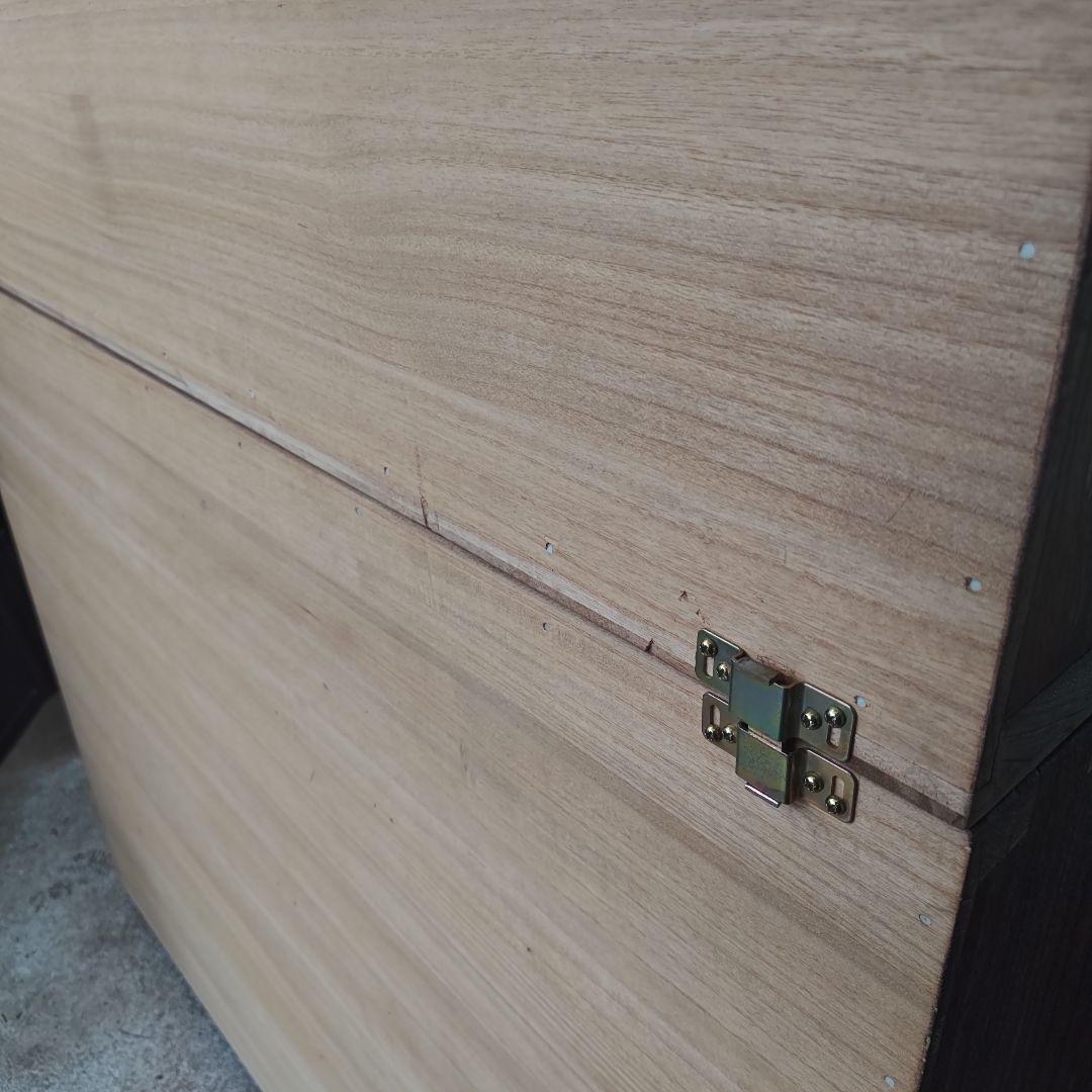 昭和レトロ　総桐箪笥 飾り金具　着物箪笥&和箪笥 　2段重ねセット　送料込