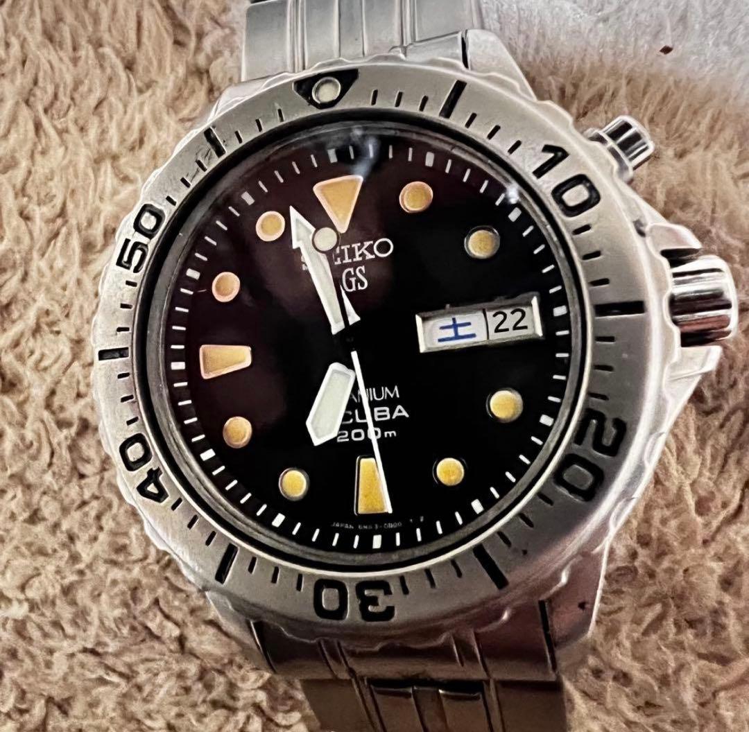 希少　ビンテージ品 スキューバダイバー　チタニウム トロピカルダイヤル