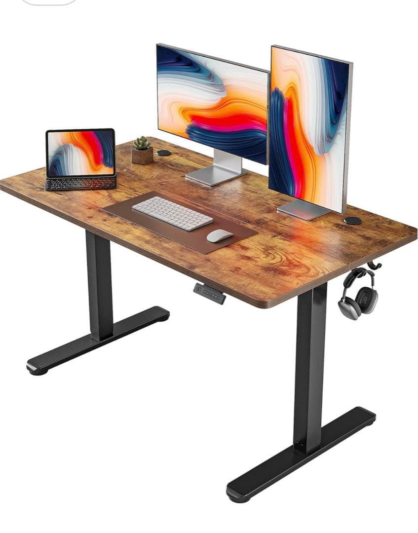 FEZIBO 電動 昇降式デスク幅120cm 奥行60cm 高さ72-118cm