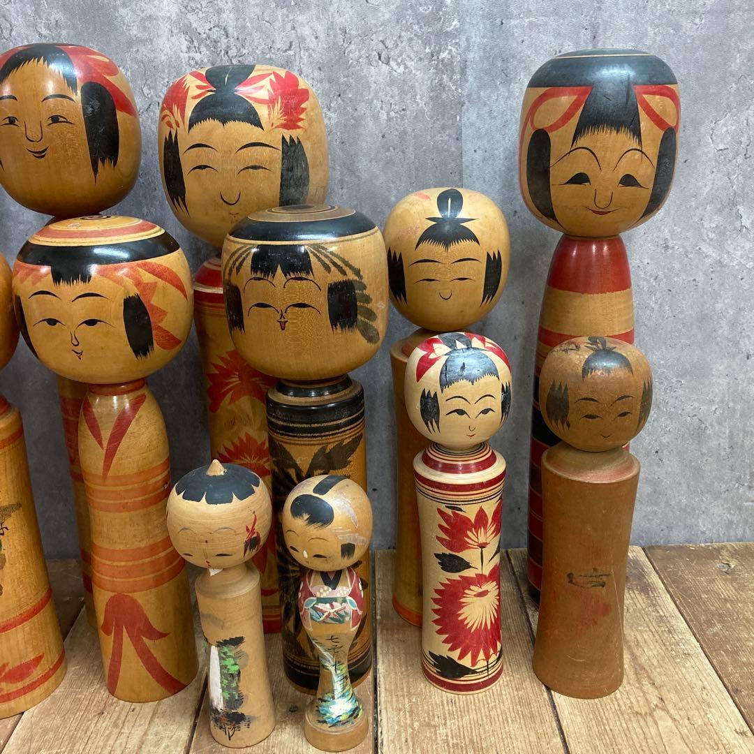 D-3 こけし 伝統工芸 民芸品 郷土玩具 # 鳴子こけし 弥治郎こけし 木製