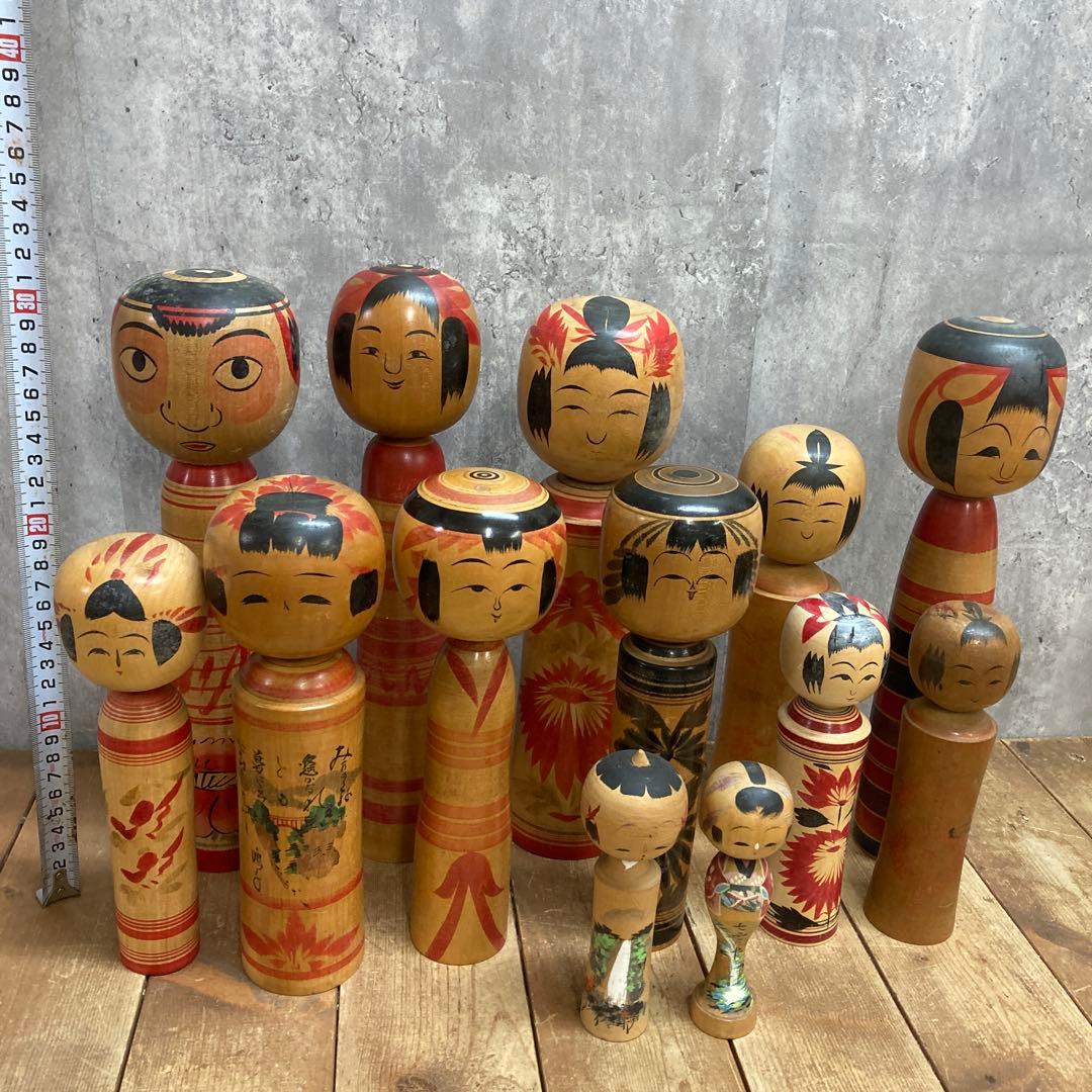 D-3 こけし 伝統工芸 民芸品 郷土玩具 # 鳴子こけし 弥治郎こけし 木製