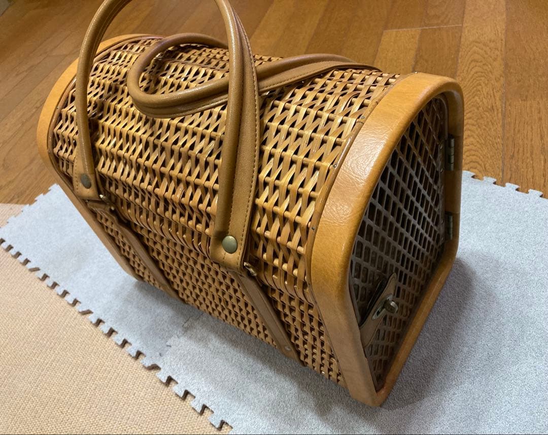 昭和 レトロ アンティーク ペットキャリー