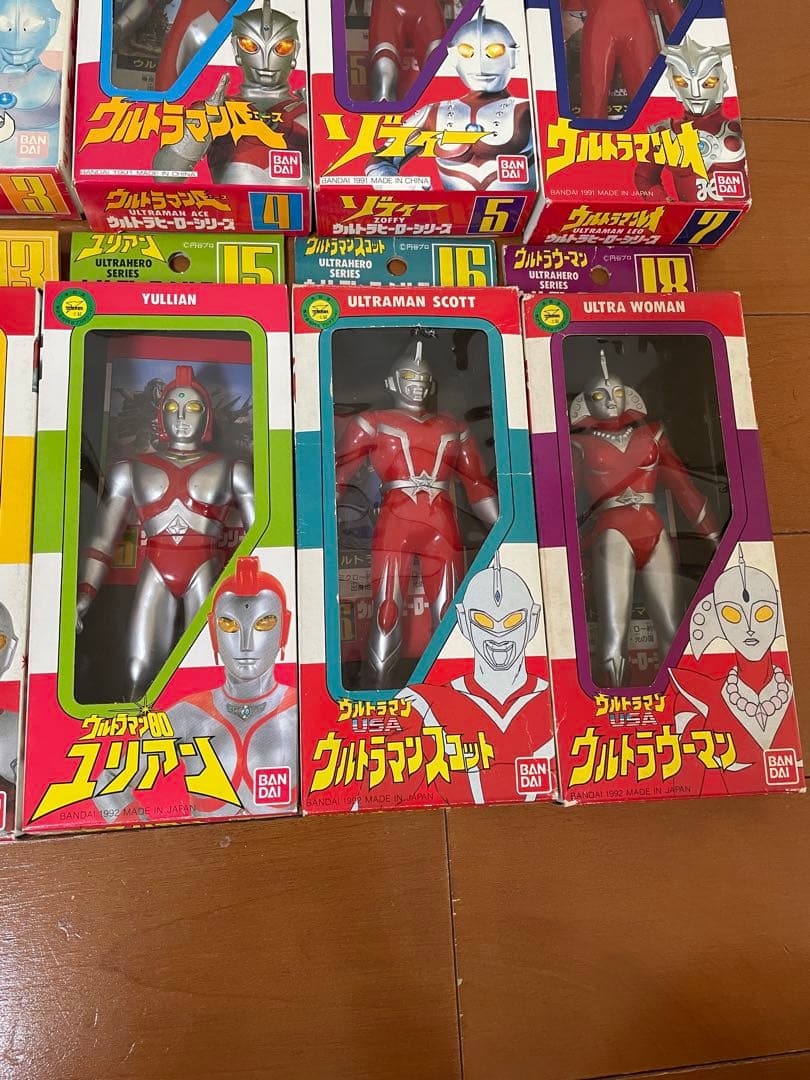 未開封　ウルトラヒーローシリーズ　セット　ソフビ　当時物　箱入り