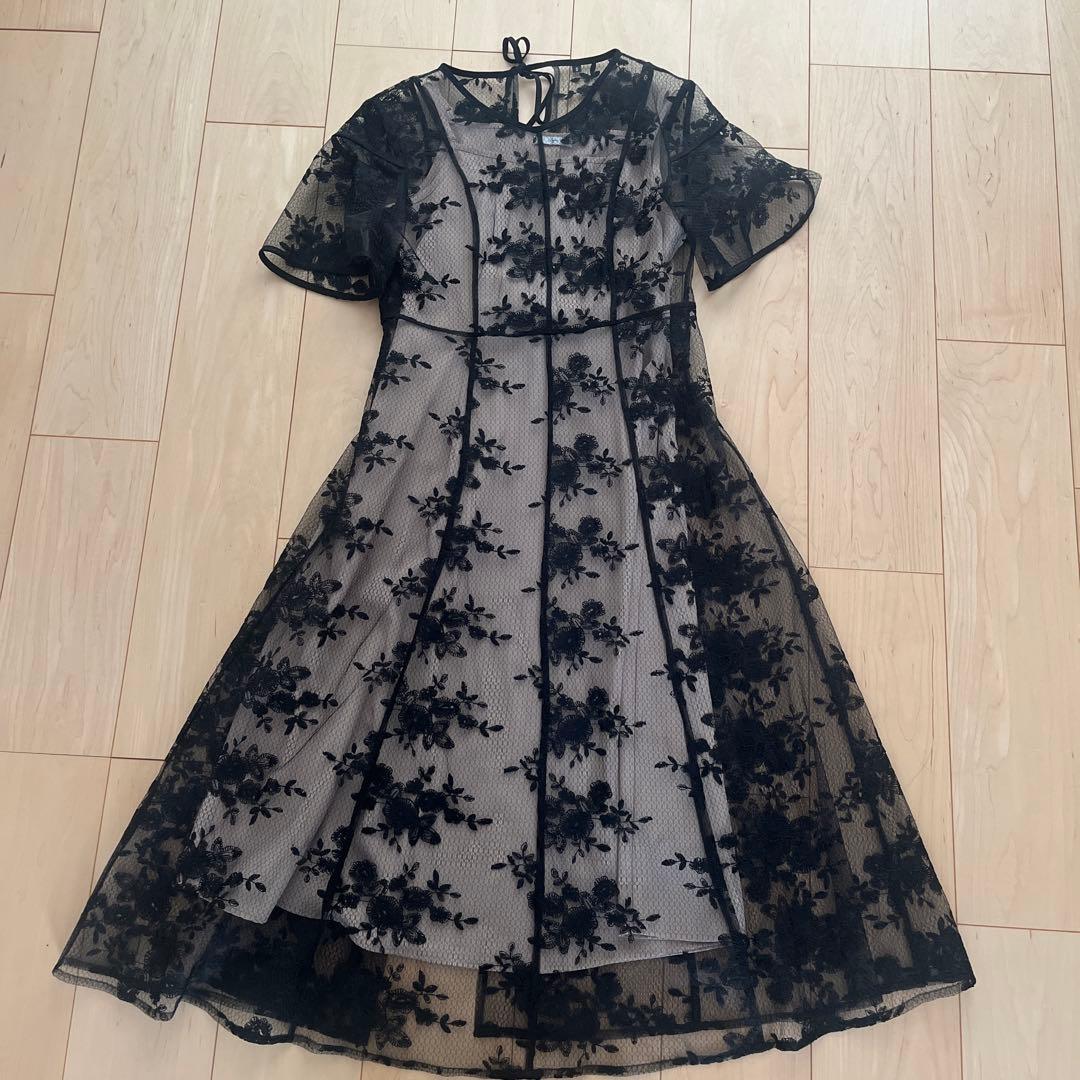 Leja 花柄バックリボンワンピースセットアップワンピースドレス