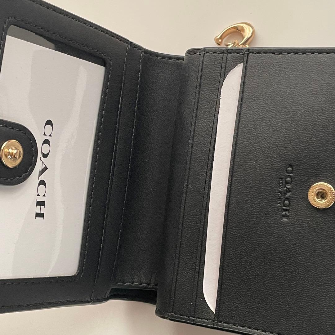 COACH コーチ スナップ折り財布 シグネチャー C3309 IMCBI