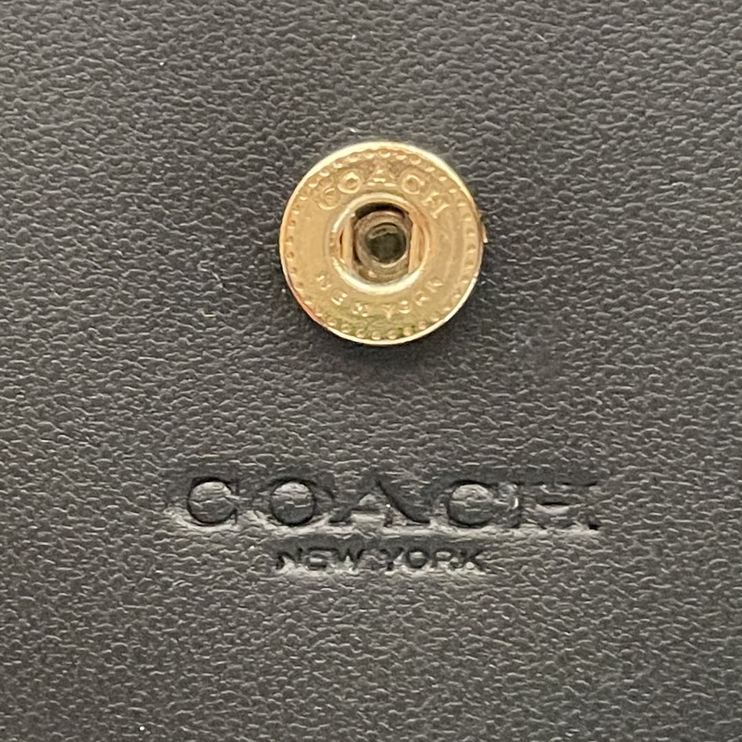 COACH コーチ スナップ折り財布 シグネチャー C3309 IMCBI