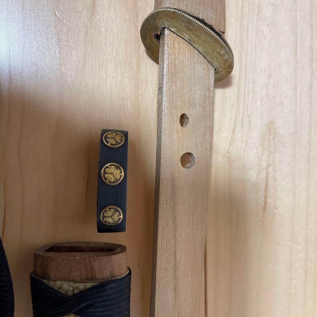 【GW期間特別価格】拵: 打刀拵　縁頭:葵紋　目貫葵紋　拵え