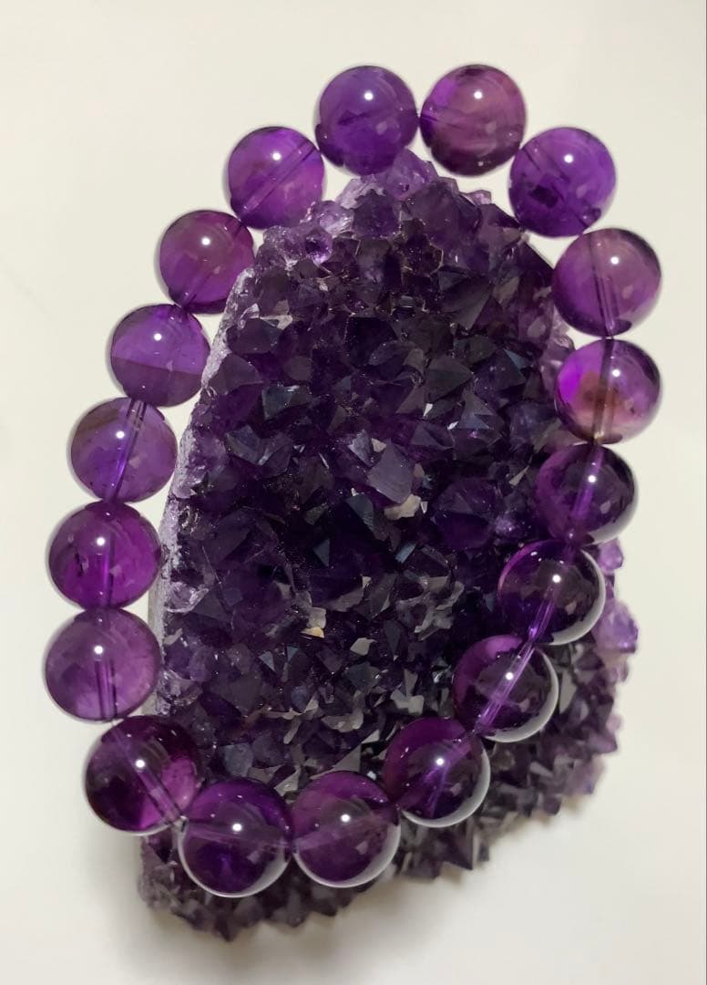 ウルグアイ産アメトリン　ブレスレット　ウルグアイ産アメジスト原石　セット