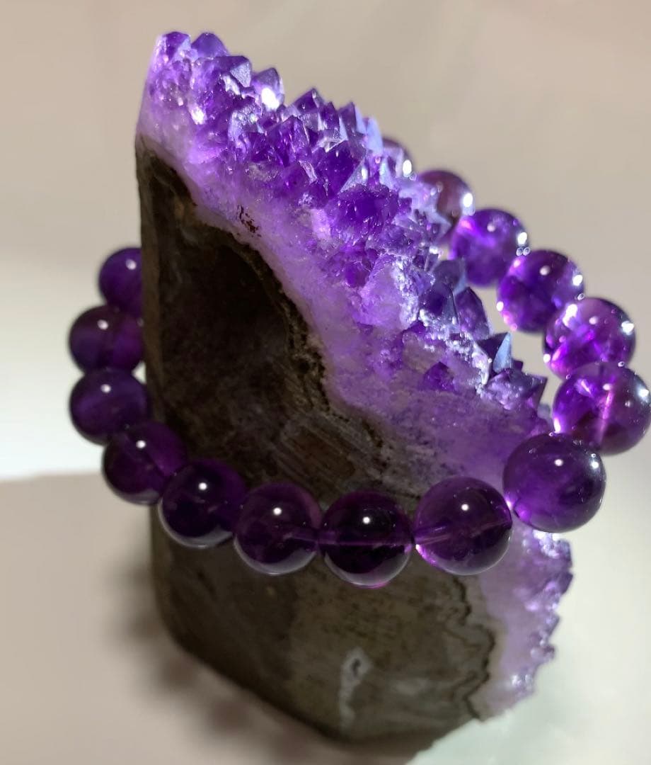 ウルグアイ産アメトリン　ブレスレット　ウルグアイ産アメジスト原石　セット