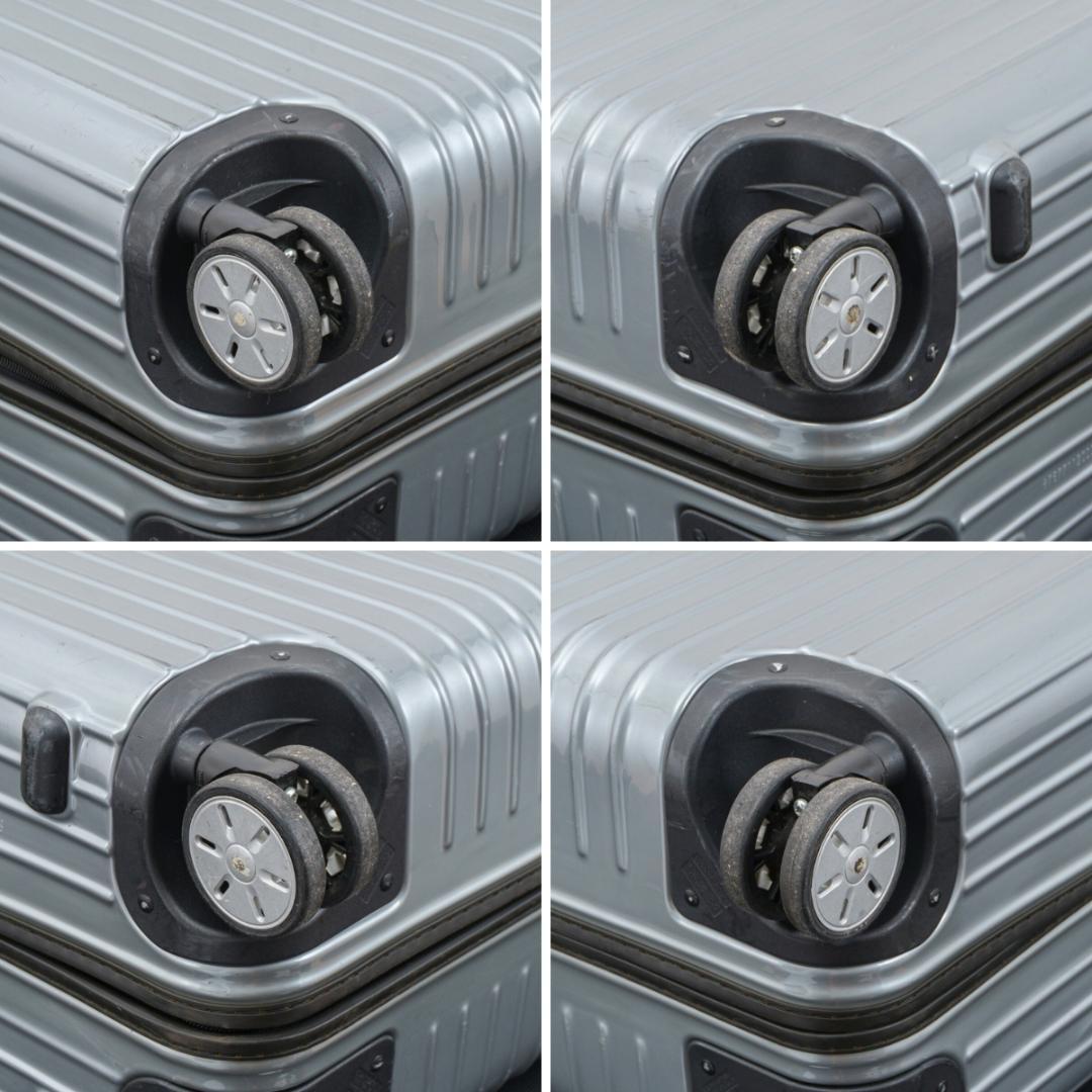 美品 リモワ サルサ 最大容量 104L 4輪 TSAロック シルバー XL