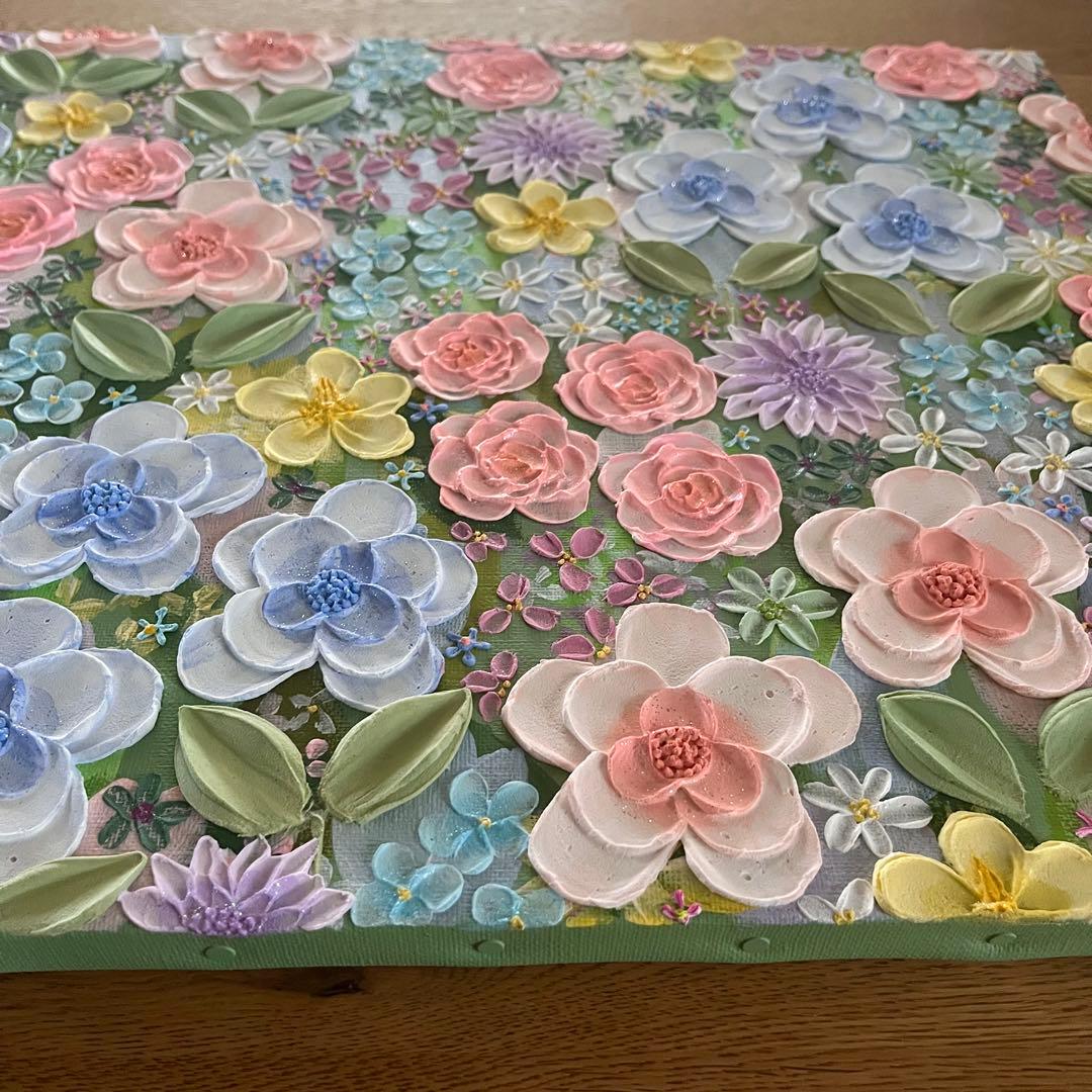 原画 フラワーアート 花の絵 花柄 ボタニカル 花図鑑　花 花