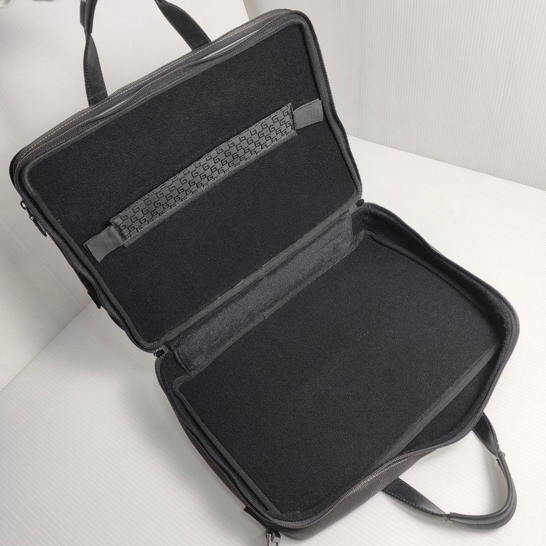 GUCCI 2way バッグ ビジネスバッグ ブリーフケース キャンバス グッチ