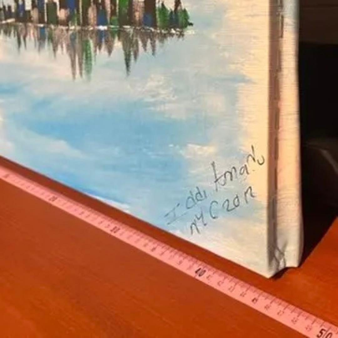 絵画⑥ ニューヨーク　New York マンハッタン　風景画　油絵　2012