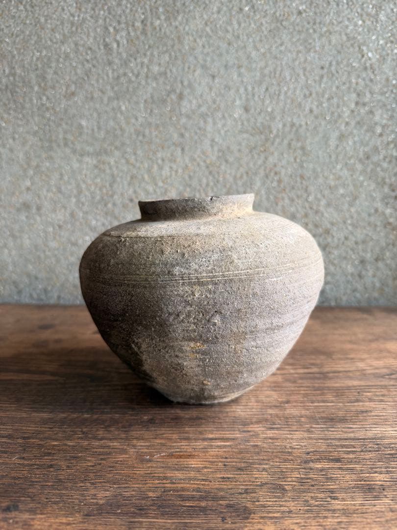 須恵器　薬壺　アンティーク 陶器 花瓶 弥生土器　白菊土器　花器