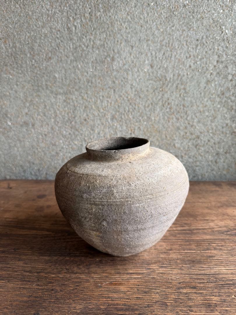 須恵器　薬壺　アンティーク 陶器 花瓶 弥生土器　白菊土器　花器