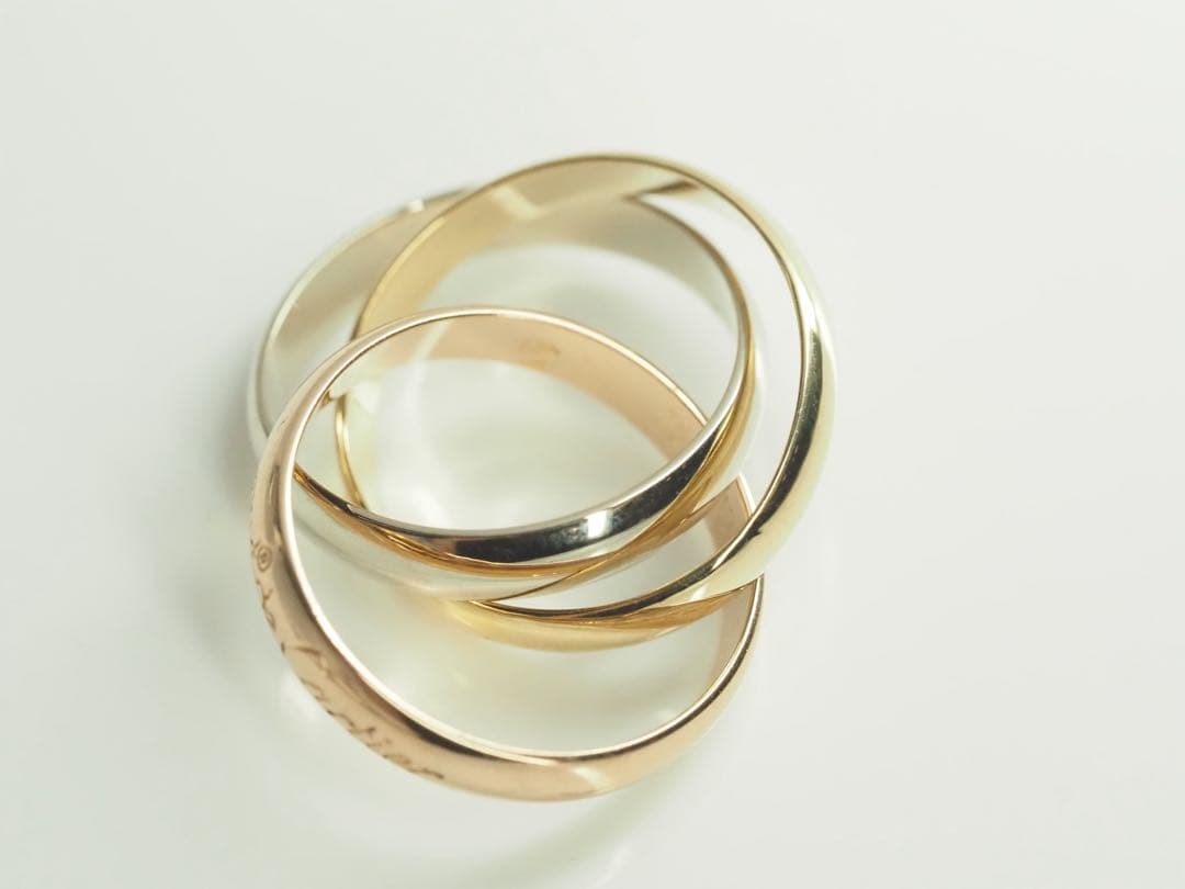 Cartie カルティエ　750 トリニティリング 48号　シリアル有　K18