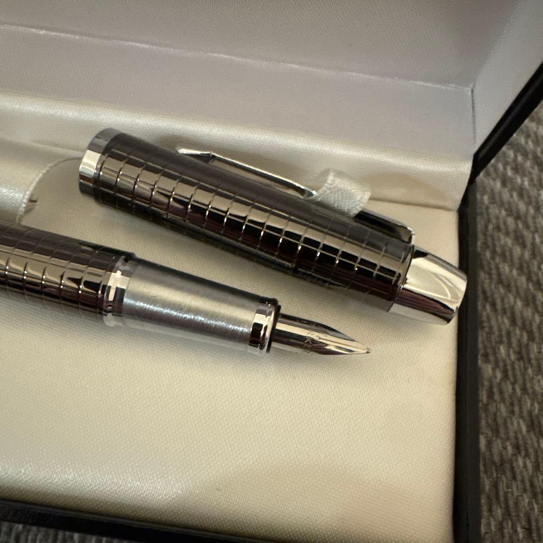値下げ Parker 万年筆 シルバー 新品未使用