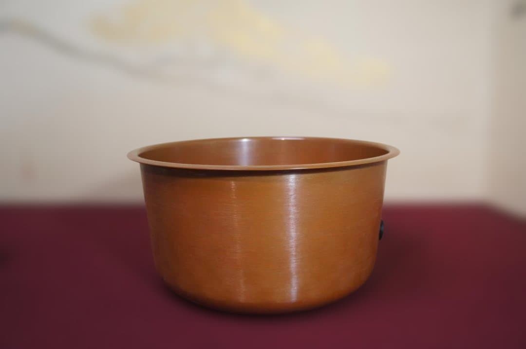 ☆茶道具 立礼棚卓用 銅風炉 銅製 丸炉 410W炭型 電熱器 送料込み