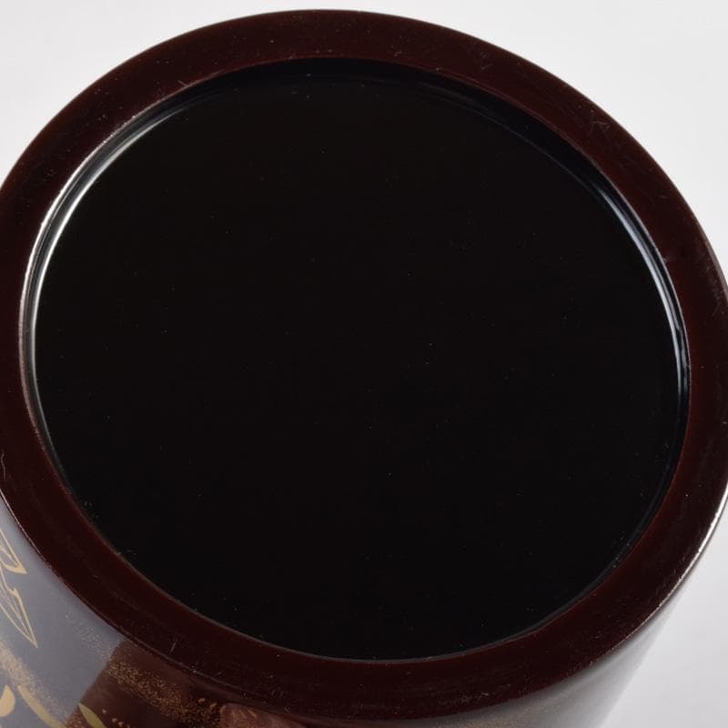 茶道具　輪島塗　元岡清斉作　春草蒔絵　金輪寺棗　共箱　V　7203